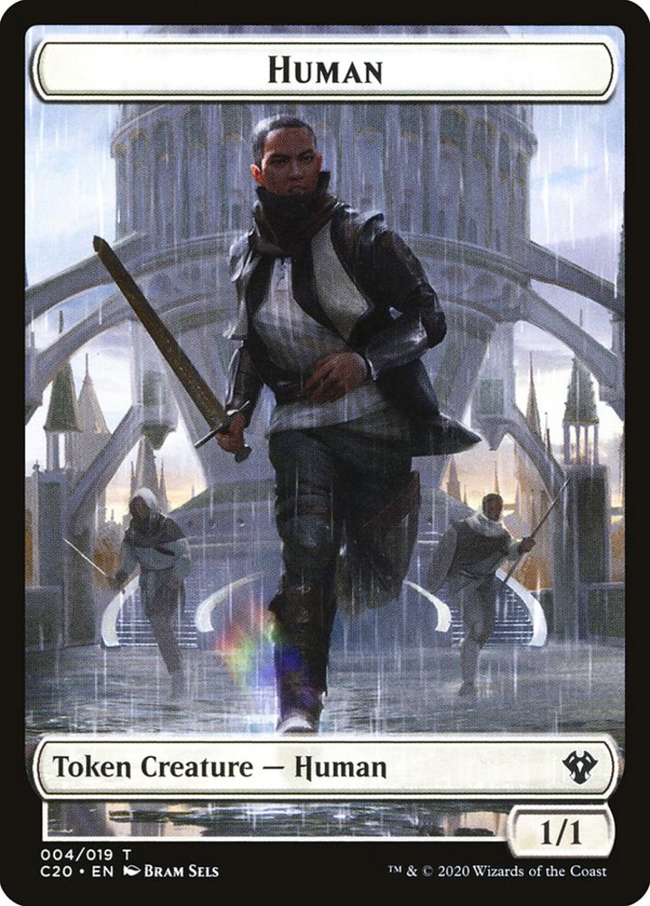 Human Token (W 1/1) // Treasure Token