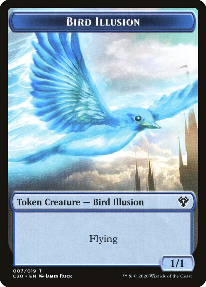Bird Illusion Token (U 1/1) // Beast Token (G 4/4)