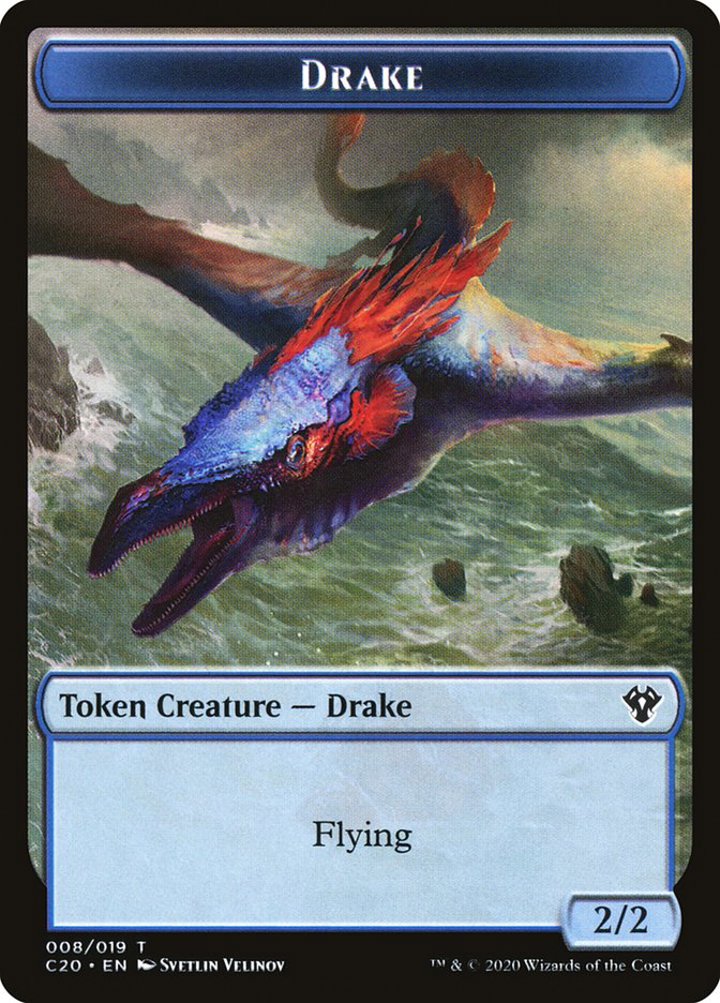 Drake Token (U 2/2) // Human Soldier Token (W 1/1)