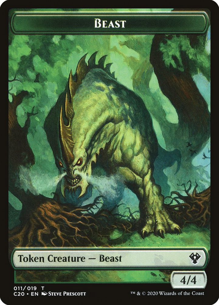 Bird Illusion Token (U 1/1) // Beast Token (G 4/4)