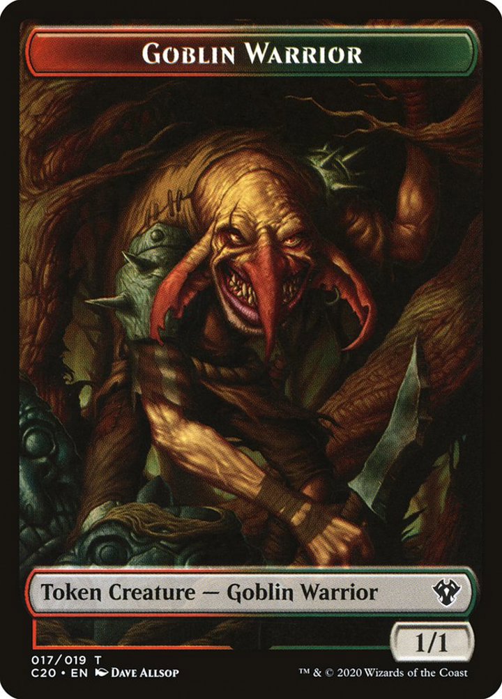 Drake Token (U 2/2) // Goblin Warrior Token (RG 1/1)
