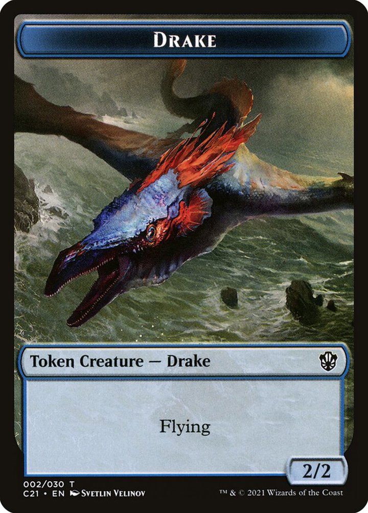 Drake Token (U 2/2) // Elemental Token (UR 4/4)