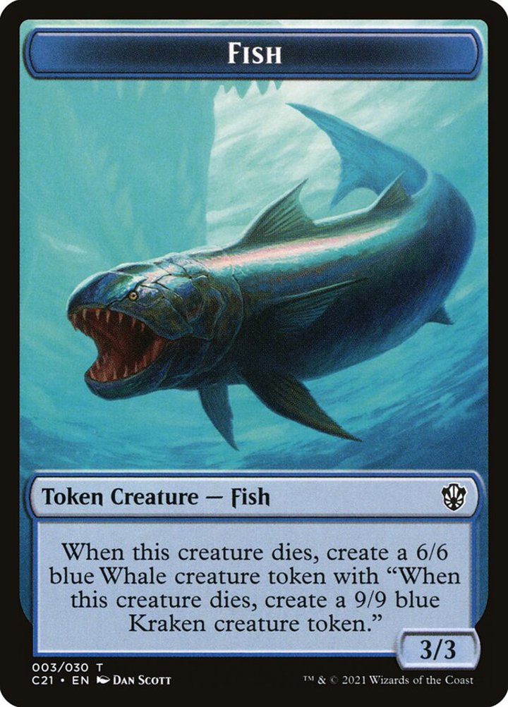 Beast Token (G 3/3) // Fish Token (U 3/3)