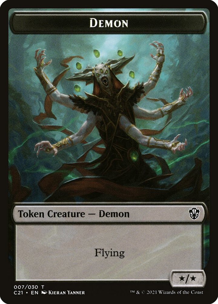 Demon Token (B */*) // Fungus Beast Token (G 4/4)