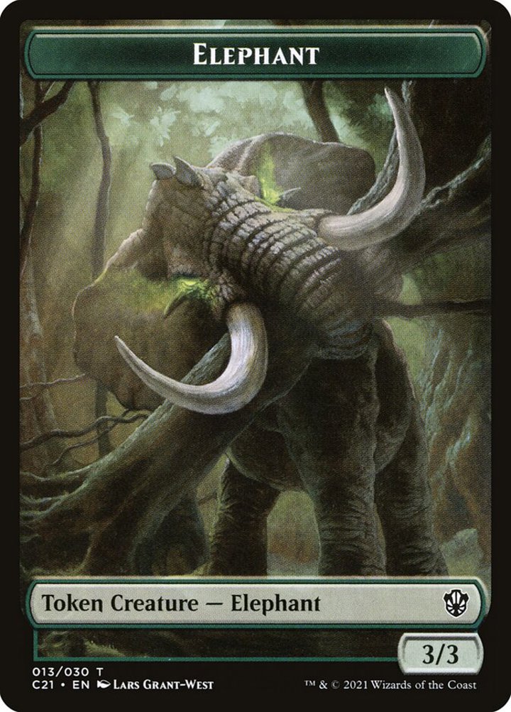 Frog Lizard Token (G 3/3) // Elephant Token (G 3/3)