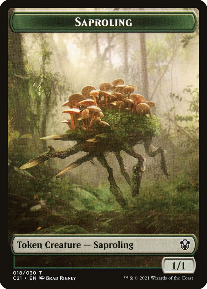 Food Token // Saproling Token (G 1/1)