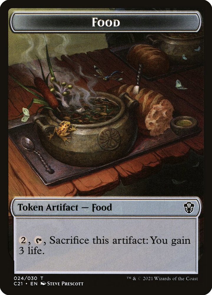 Food Token // Pest Token (BG 1/1)