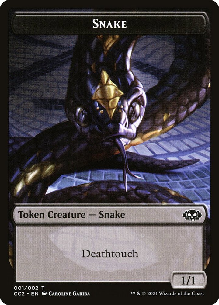 Snake Token (B 1/1) // Zombie Token (B 2/2)
