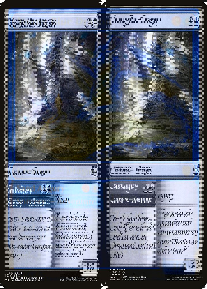 Young Blue Dragon // Sand Augury
