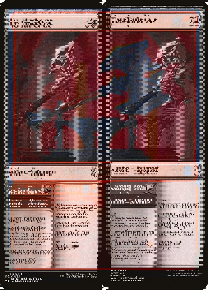 Two-Handed Axe // Sweeping Cleave