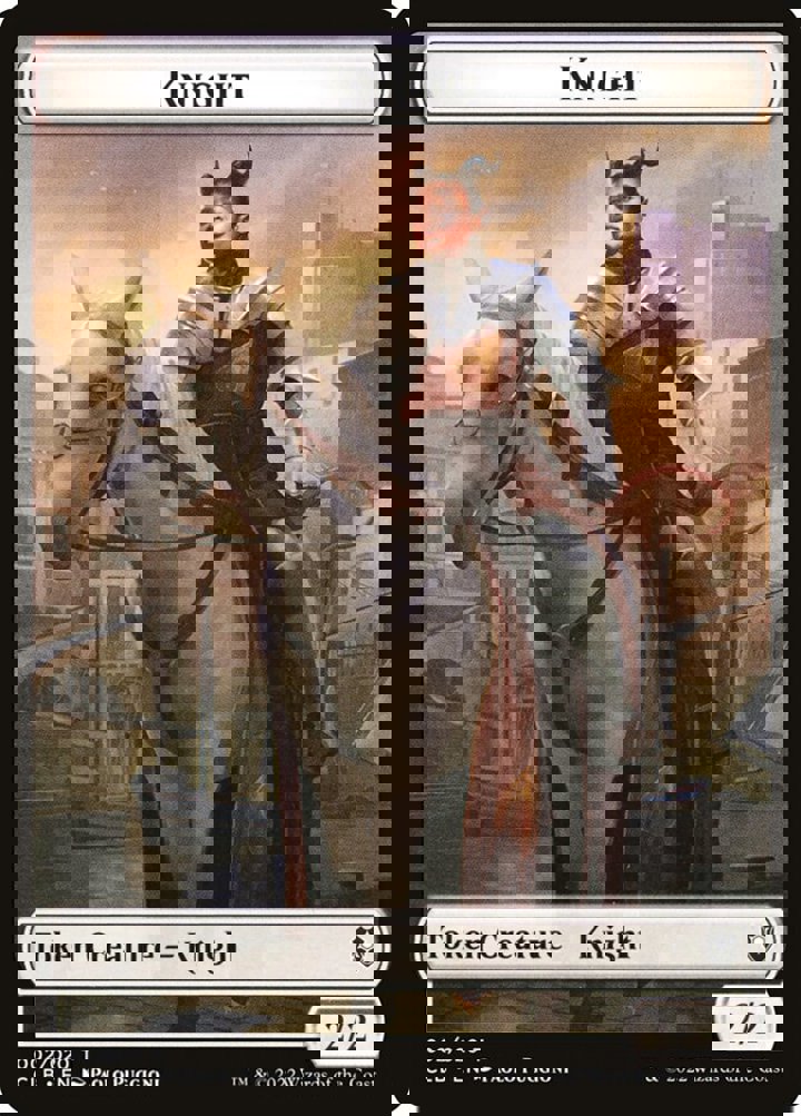 Knight Token (White 2/2)