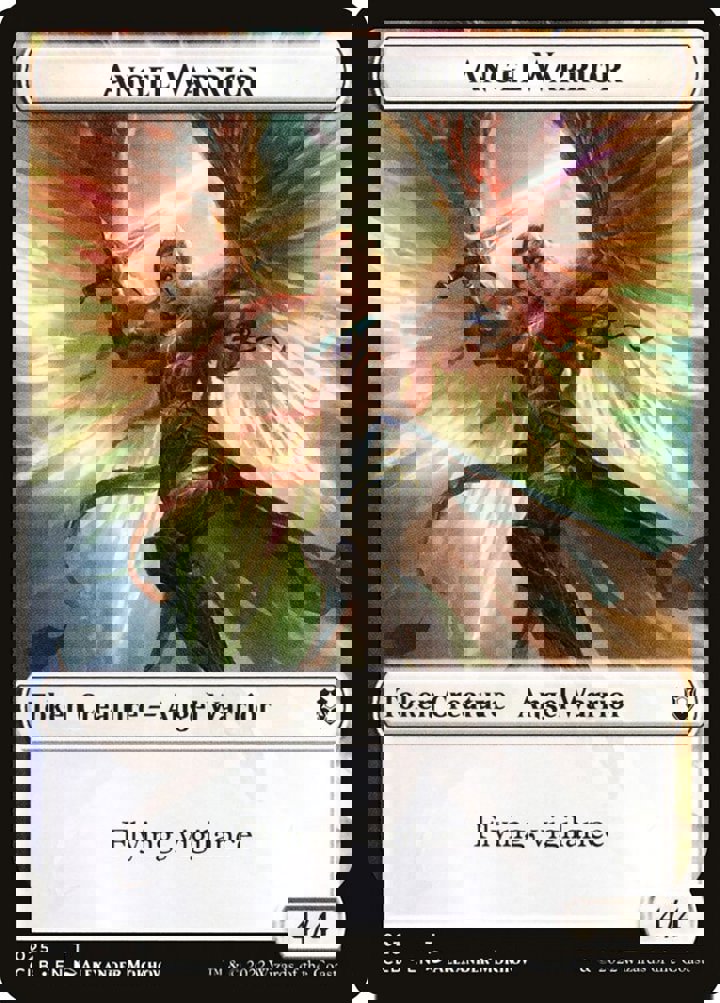 Kor Warrior Token (W 1/1) // Angel Warrior Token (W 4/4)