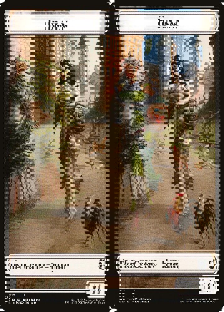 Spider Token (G 1/2) // Human Token (W 1/1)