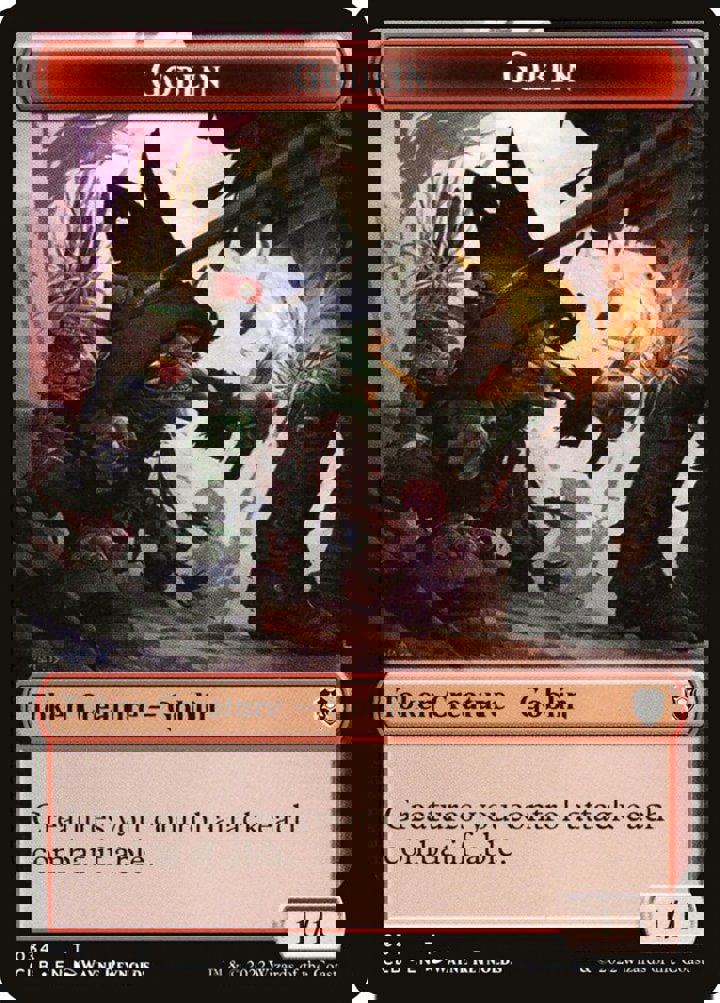 Pirate Token (R 1/1) // Goblin Token (R 1/1 Creatures attack each combat)