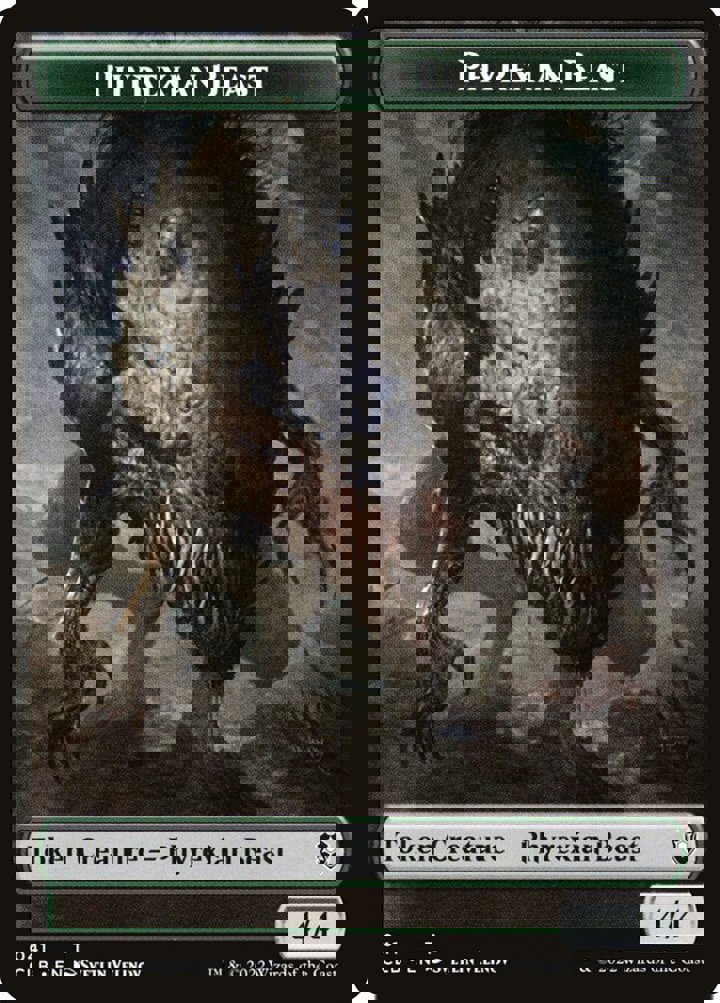 Phyrexian Beast Token (G 4/4) // Wurm Token (G 5/5)