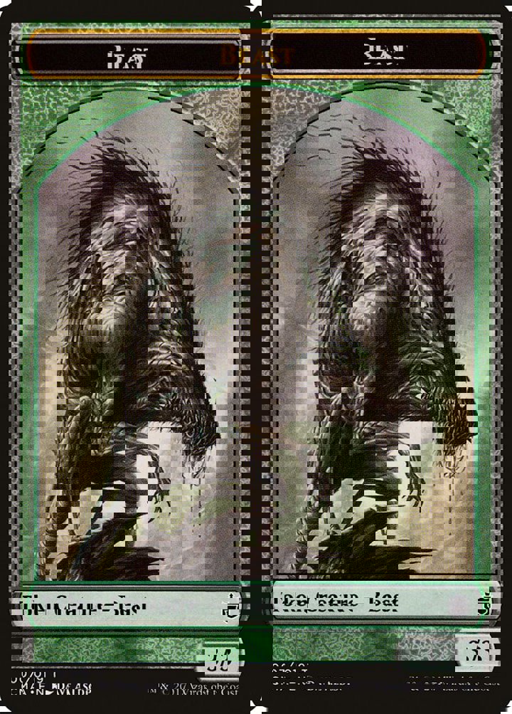 Beast Token (Green 3/3)