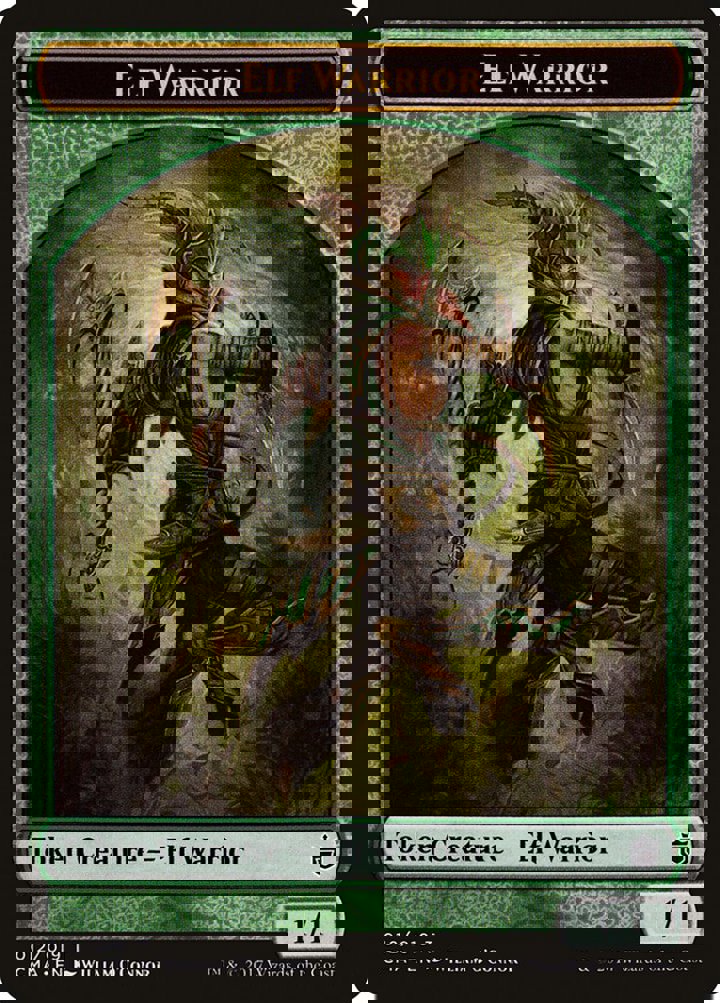 Elf Warrior Token (Green 1/1)