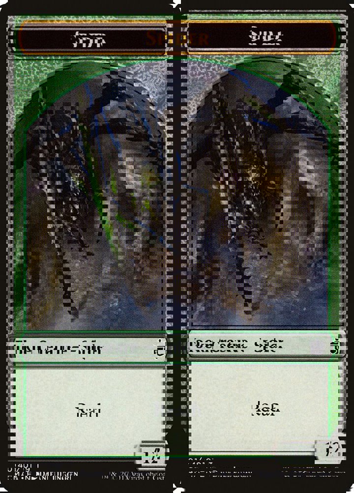 Spider Token (Green 1/2)