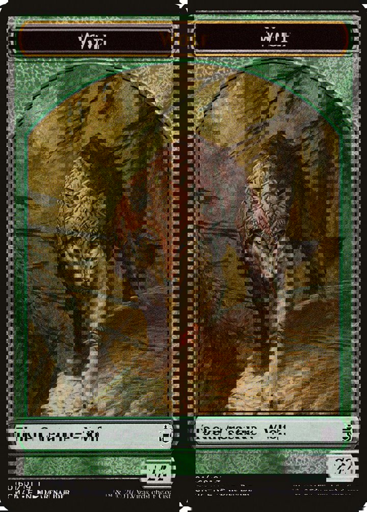 Wolf Token (Green 2/2) (V.1)