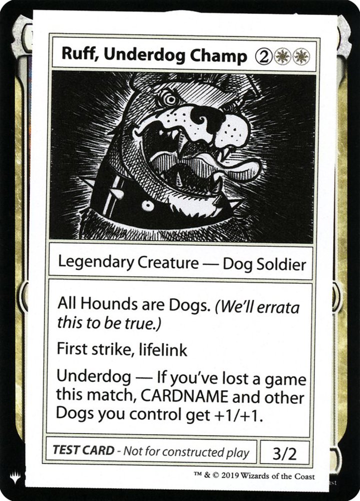 Ruff, Underdog Champ (V.1)