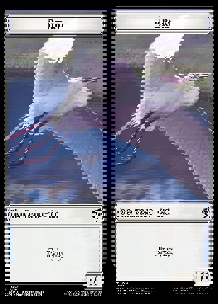Zombie Token (U */*) // Bird Token (W 1/1)
