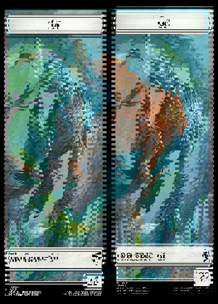 Cat Token (W 2/2) // Eldrazi Token (C 10/10)