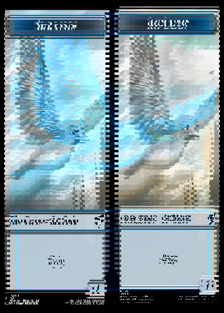 Eldrazi Token (C 10/10) // Bird Illusion Token (U 1/1)
