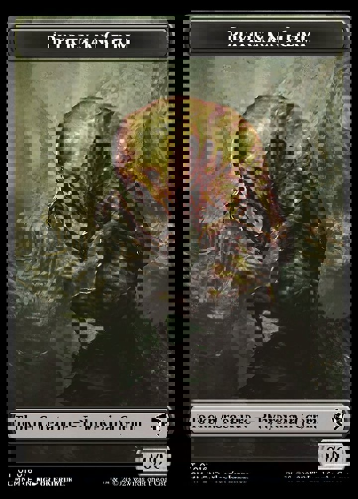 Phyrexian Germ Token (B 0/0) // Eldrazi Spawn Token (C 0/1)
