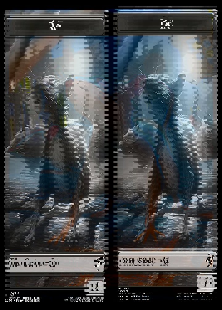 Rat Token (B 1/1) // Eldrazi Token (C 10/10)
