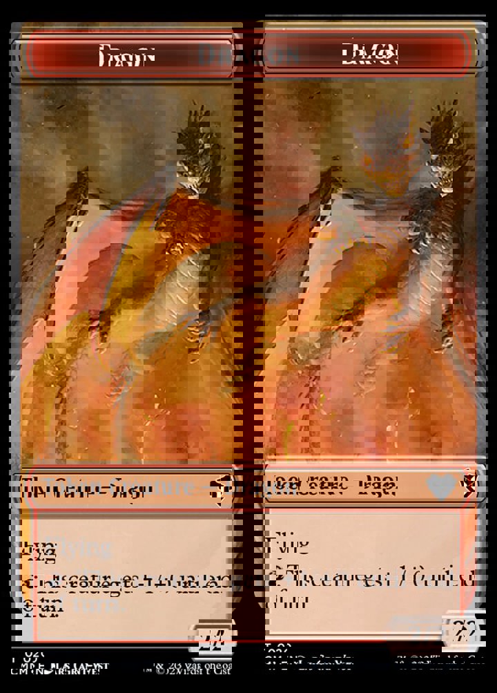 Dragon Token (R 2/2) // Eldrazi Token (C 10/10)