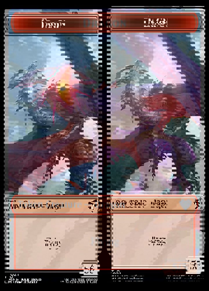 Dragon Token (R 5/5) // Eldrazi Token (C 10/10)