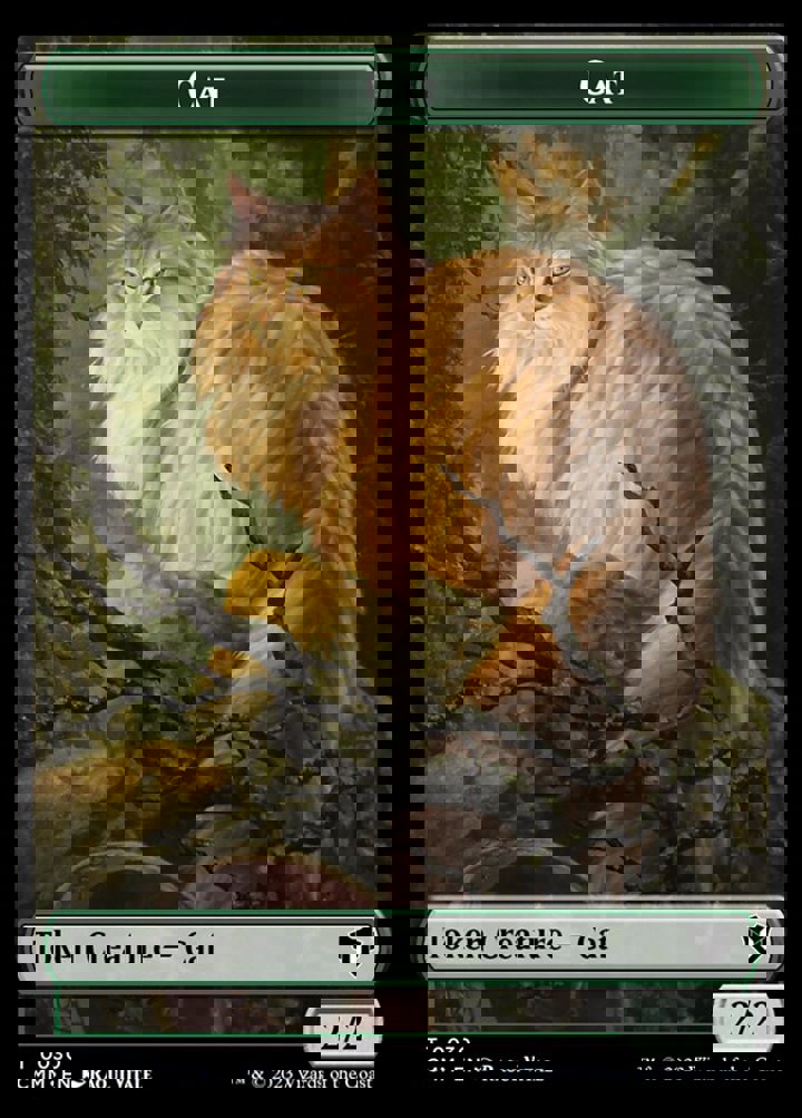 Eldrazi Token (C 10/10) // Cat Token (G 2/2)