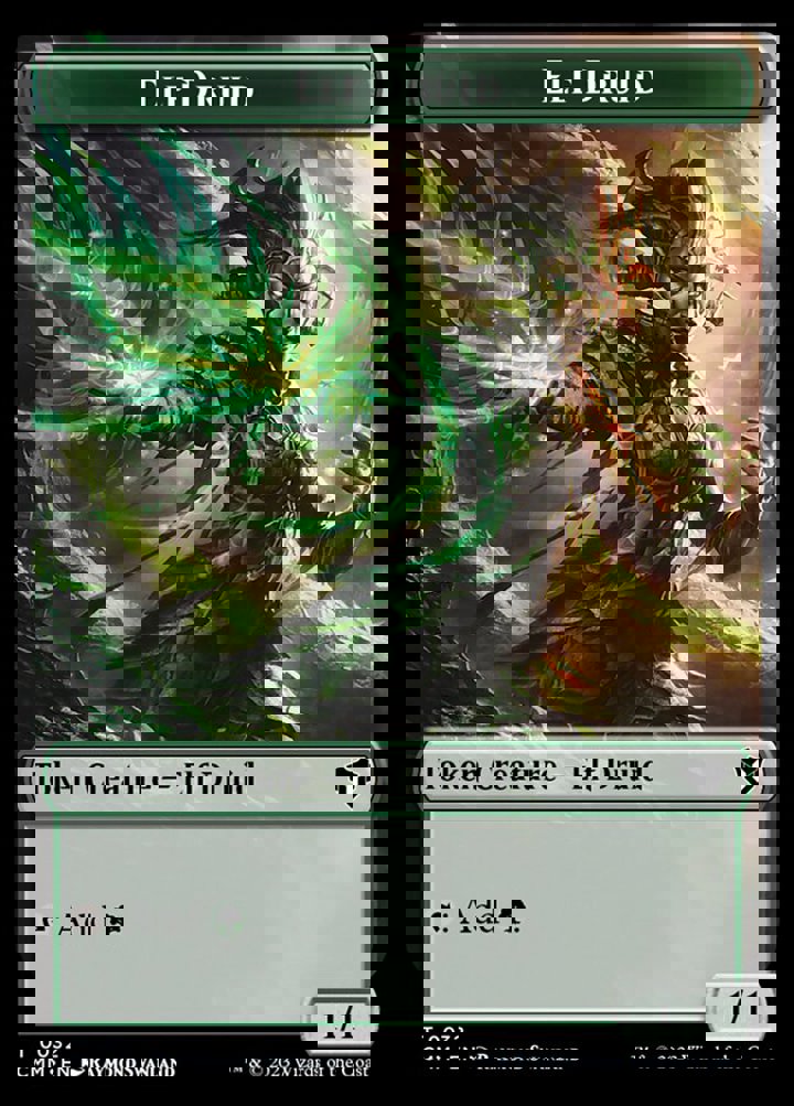 Eldrazi Token (C 10/10) // Elf Druid Token (G 1/1)
