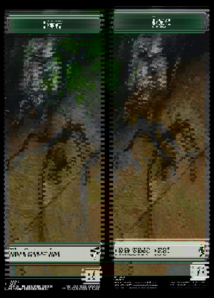 Spirit Token (W 1/1) // Insect Token (G 1/1)