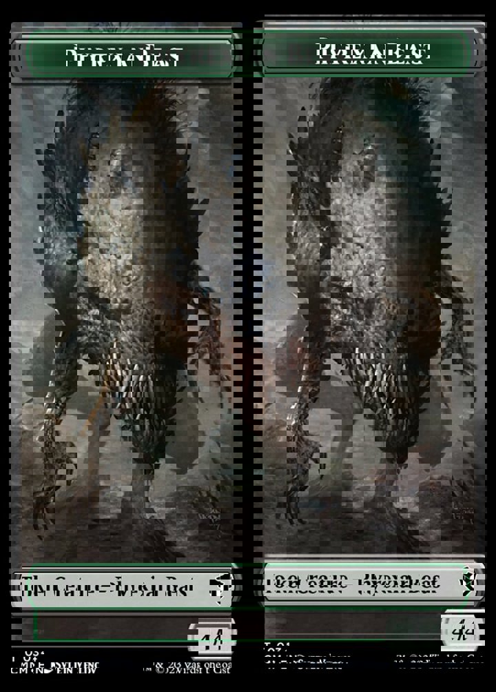 Eldrazi Spawn Token (C 0/1) // Phyrexian Beast Token (G 4/4)