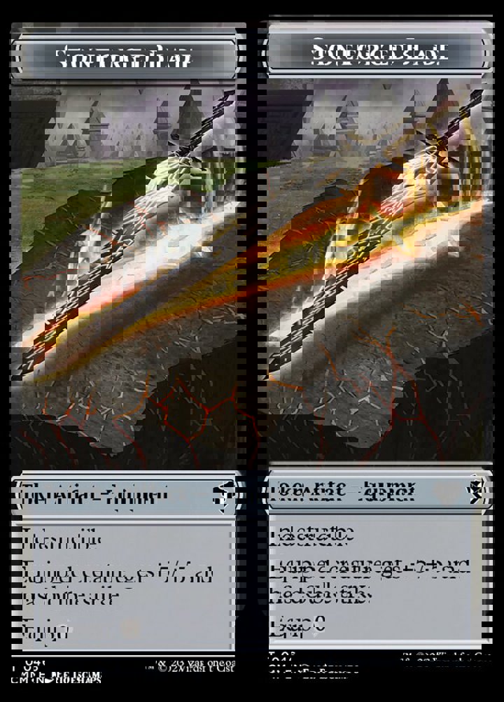 Eldrazi Token (C 10/10) // Stoneforged Blade Token