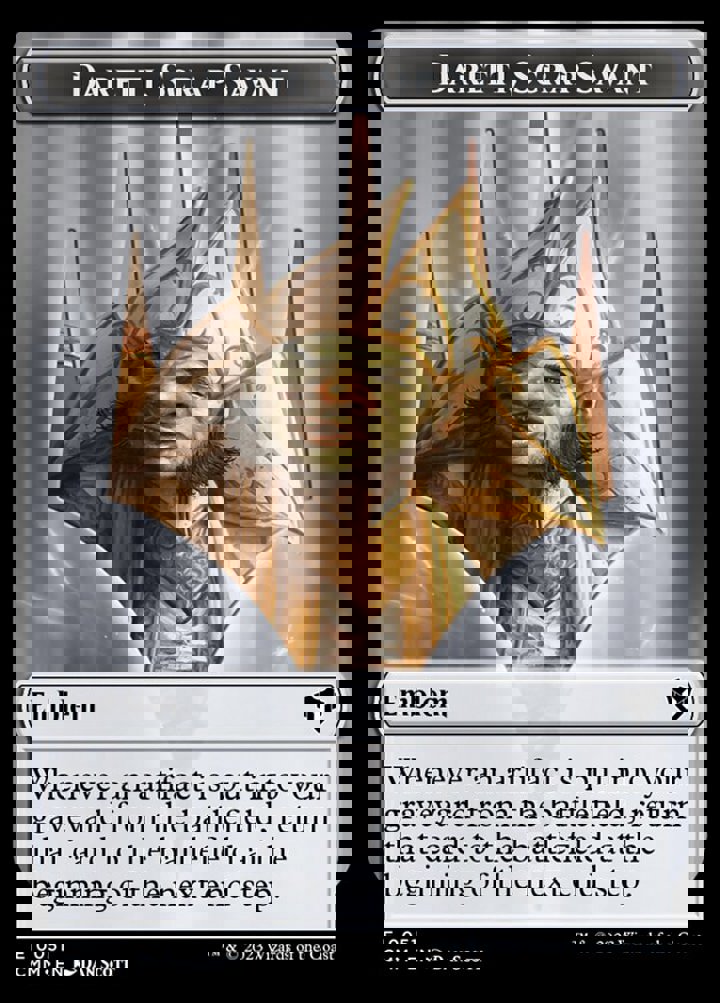 Bird Token (W 1/1) // Daretti, Scrap Savant Emblem