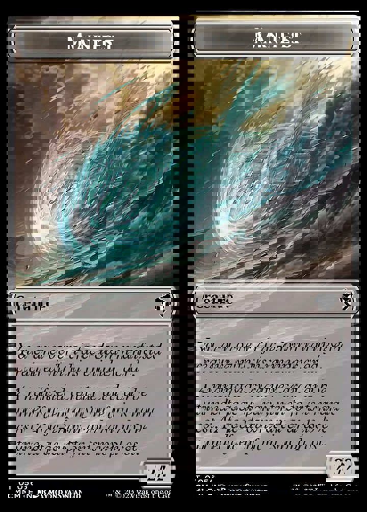 Manifest Token // Eldrazi Scion Token (C 1/1)