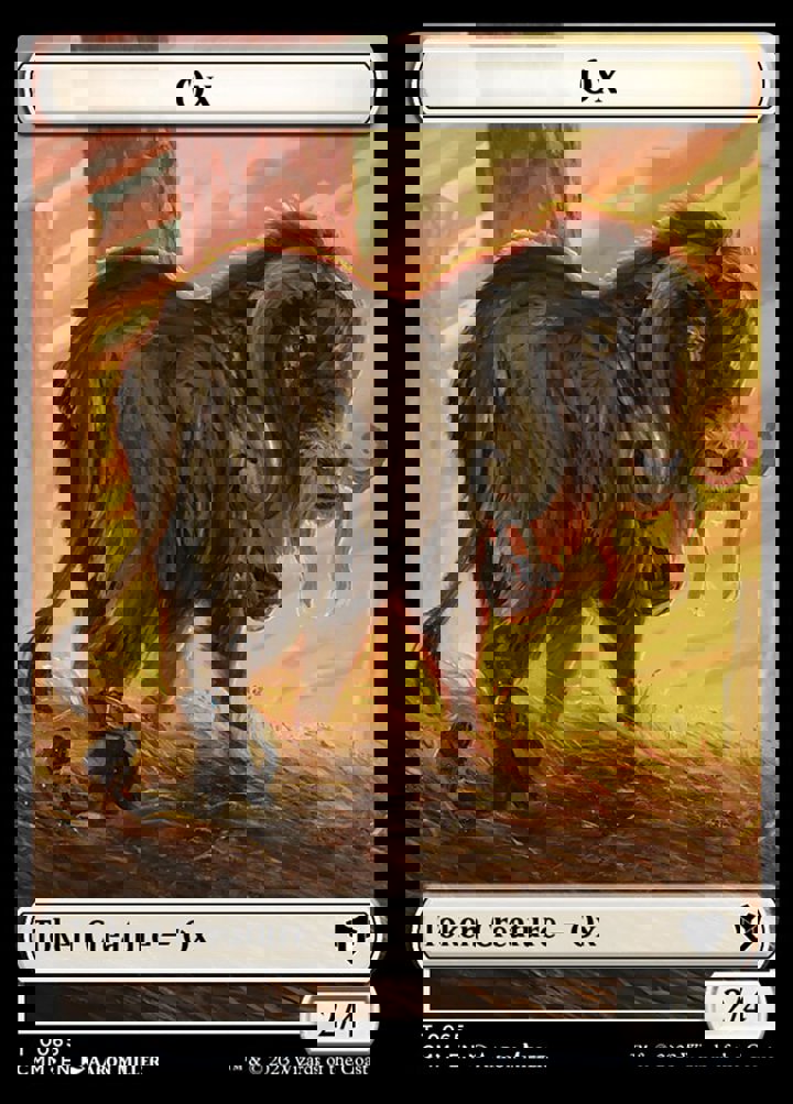 Ox Token (W 2/4) // Phyrexian Golem (A 3/3)