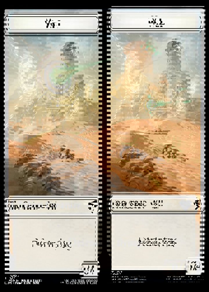 Wall Token (W 0/4) // Kor Ally Token (W 1/1)