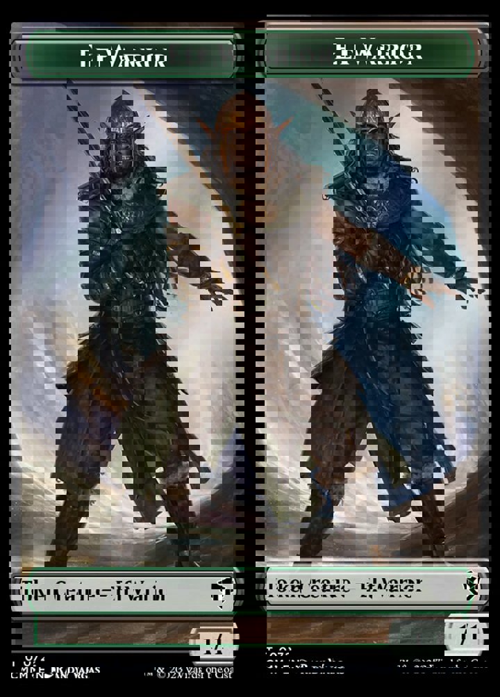 Cleric Token (W 2/1) // Elf Warrior Token (G 1/1)