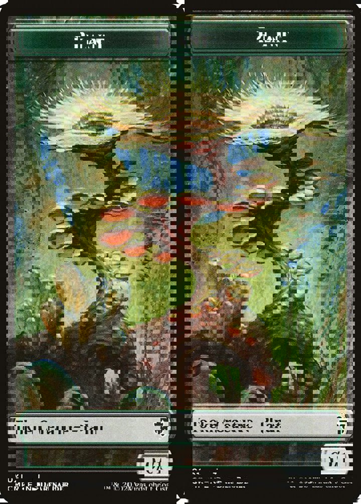 Illusion Token (U 1/1 Flying) // Plant Token (G 0/1)