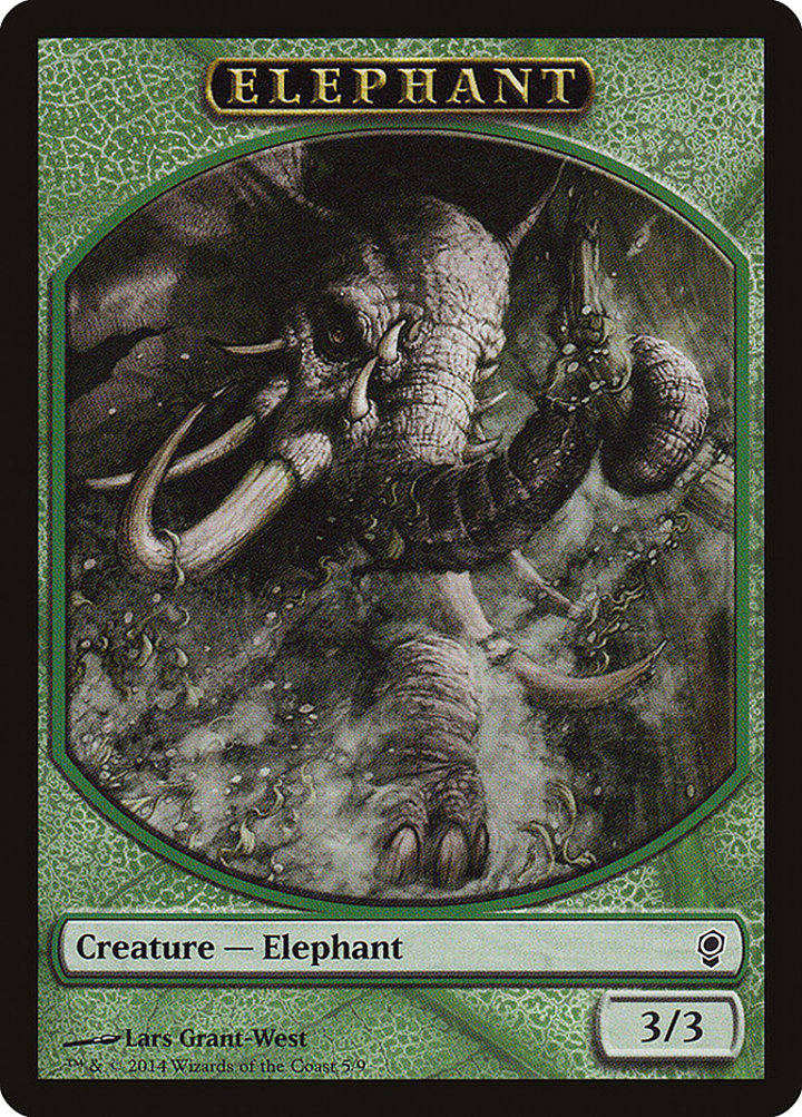 Elephant Token (Green 3/3)