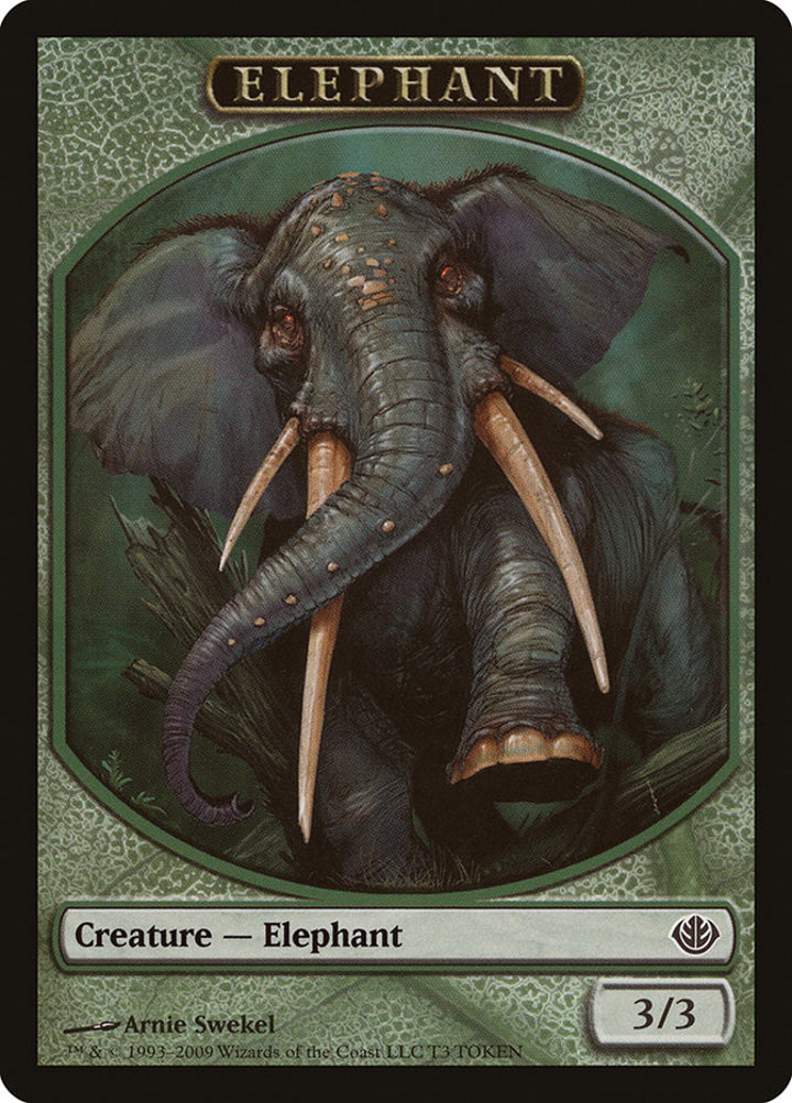 Elephant Token (Green 3/3)