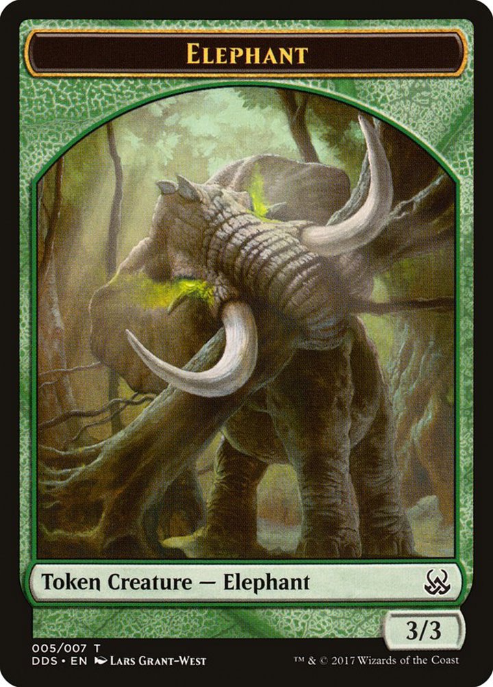 Elephant Token (Green 3/3)