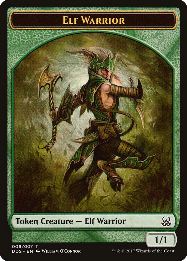 Elf Warrior Token (Green 1/1)