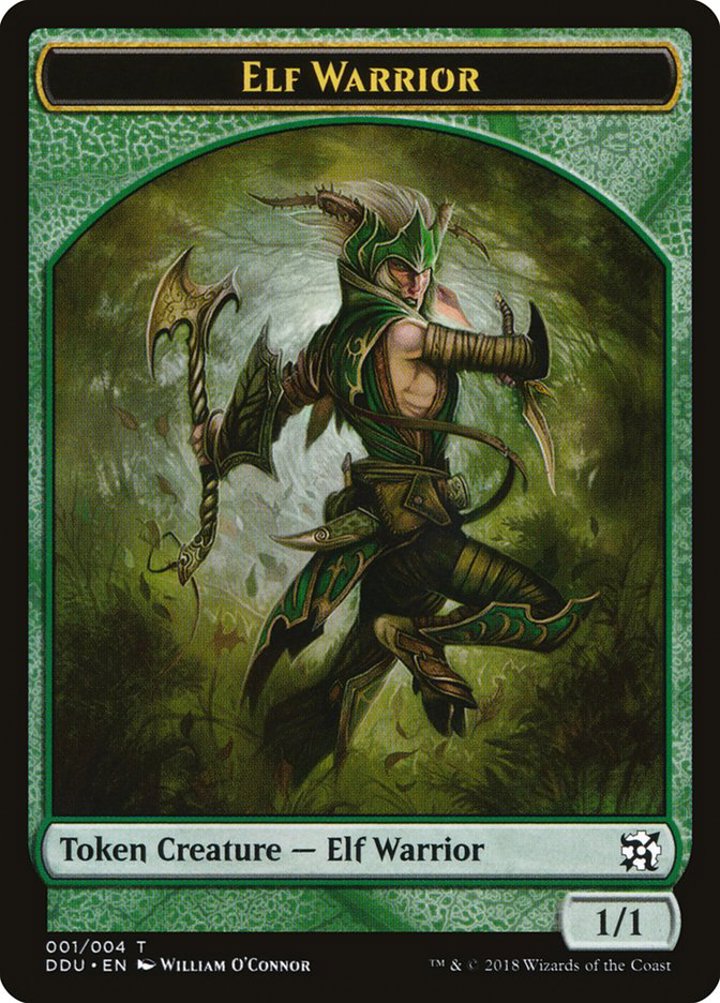 Elf Warrior Token (Green 1/1)