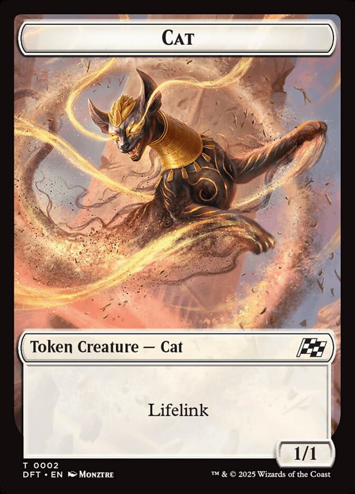 Thopter Token (A 1/1) // Cat Token (W 1/1 Lifelink)