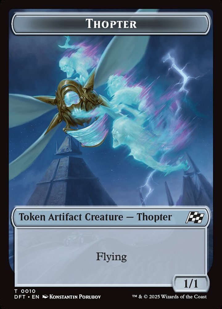 Thopter Token (A 1/1) // Golem Token (A 3/3 Trample)