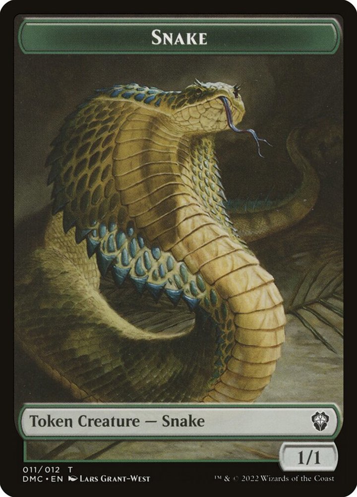 Human Token (W 1/1) // Snake Token (G 1/1)